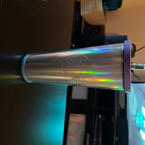 Purple iridescent tumbler